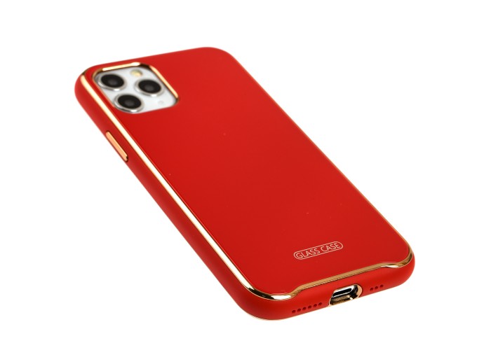 Чехол для iPhone 11 Pro Glass Premium красный