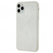 Чехол для iPhone 11 Pro Mickey Mouse leather белый