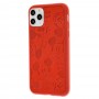 Чехол для iPhone 11 Pro Mickey Mouse leather красный