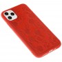 Чехол для iPhone 11 Pro Mickey Mouse leather красный
