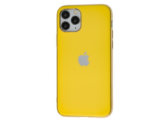 Чехол для iPhone 11 Pro Silicone case матовый (TPU) желтый