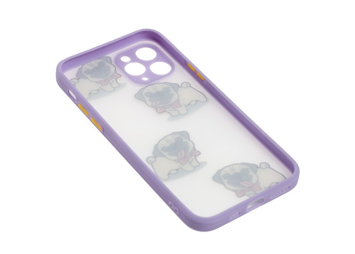 Чехол для iPhone 11 Pro Wave Cartoon dogs / light purple