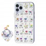 Чехол для iPhone 11 Pro блестки print + popsocket 