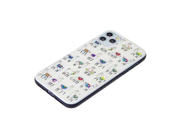 Чехол для iPhone 11 Pro блестки print + popsocket 