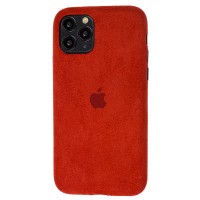 Чехол для iPhone 11 Pro Alcantara 360 красный