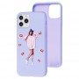 Чехол для iPhone 11 Pro Art case светло-фиолетовый