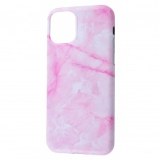 Чехол для iPhone 11 Pro Design Mramor Glossy розовый