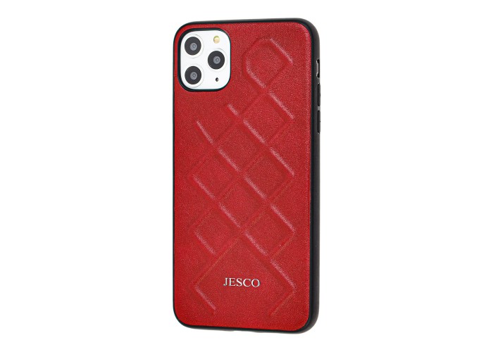Чехол для iPhone 11 Pro Jesco Leather красный