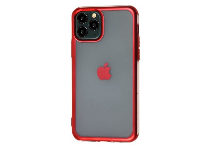 Чехол для iPhone 11 Pro Metall Effect красный