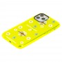 Чехол для iPhone 11 Pro Neon print flowers