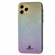 Чехол для iPhone 11 Pro Sw glass золотисто / серебристо / розовый