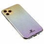 Чехол для iPhone 11 Pro Sw glass золотисто / серебристо / розовый