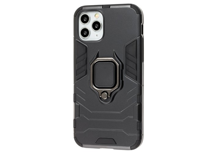 Чехол для iPhone 11 Pro Transformer Ring ударопрочный с кольцом черный