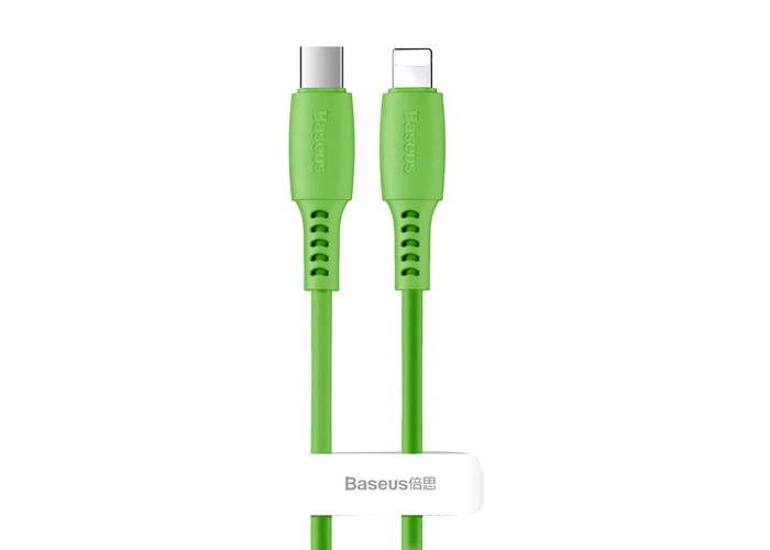 Кабель USB Baseus Colorful Type-C to lightning 18W 1.2m dreen зеленый