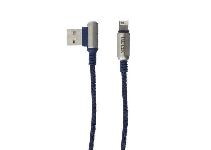 Кабель USB Hoco U17 Capsule Lightning Cable 1.2 м синий