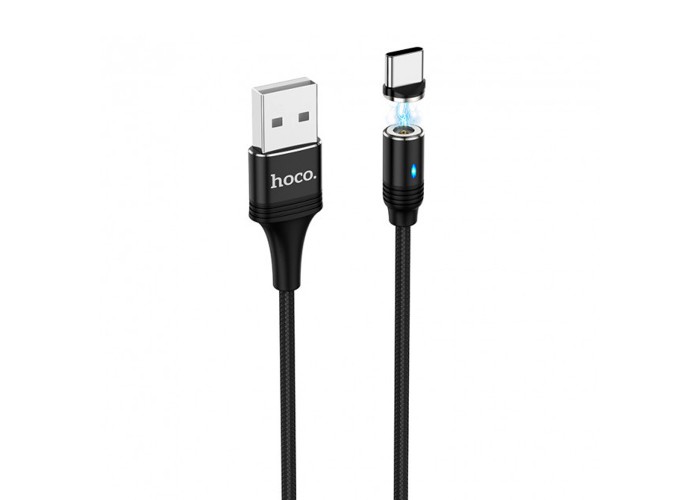 Кабель USB Hoco U76 Fresh magnetic Type-C 1.2m черный