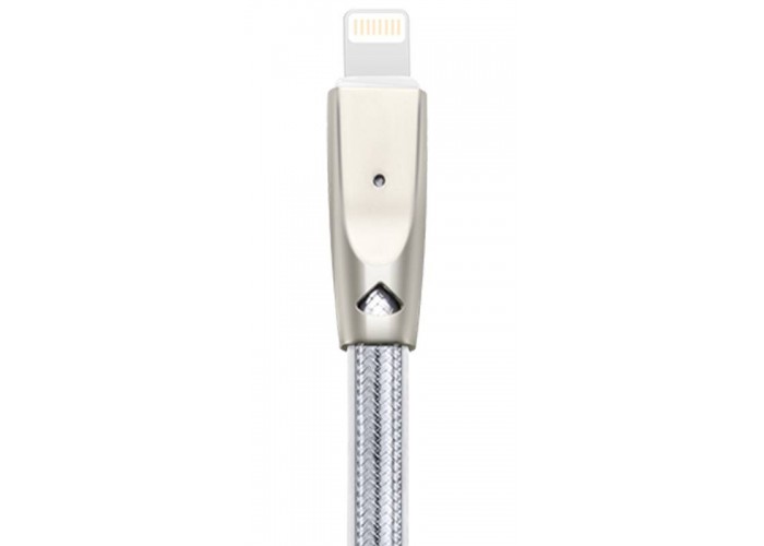 Кабель USB Hoco U9 lightning Zinc Alloy 2m серебристый