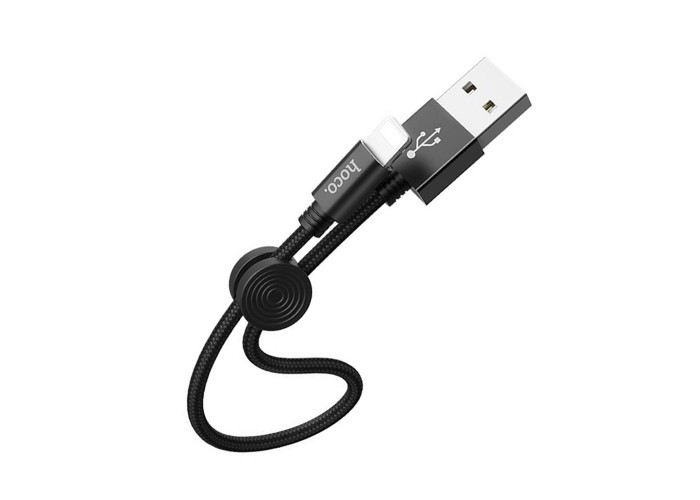 Кабель USB Hoco X35 Lightning Premium Charging 2.4A 0.25m черный