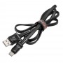 Кабель USB Moxom MX-CB27 Type-C 2.4A 1m черный