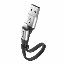 Кабель USB Baseus Micro/Lightning Nimble 2-1 2.0A 0.23m серебристый