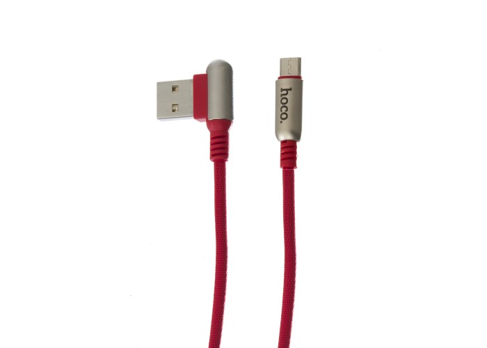 Кабель USB Hoco U17 Capsule microUSB 1.2 m красный