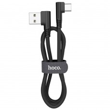 Кабель USB Hoco U83 Puissant Silicone Type-C 3A 1,2m черный