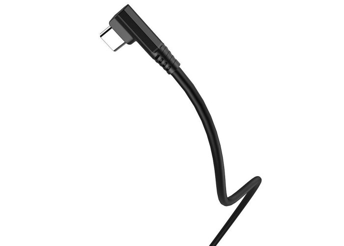 Кабель USB Hoco U83 Puissant Silicone Type-C 3A 1,2m черный