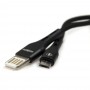 Кабель USB Moxom MX-CB07 microUSB 2.4A 0.2m черный