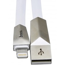 Кабель для iPhone 5/6 Hoco X4 Zinc Alloy Rhombic Lightning cable (1.2 m) белый