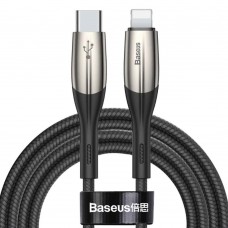 Кабель USB Baseus Horizontal Type-C to Lightning PD 18W 2m черный