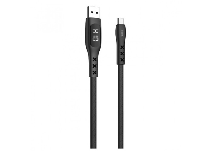 Кабель USB Hoco S6 Sentinel Timing Display Type-C 1.2m черный