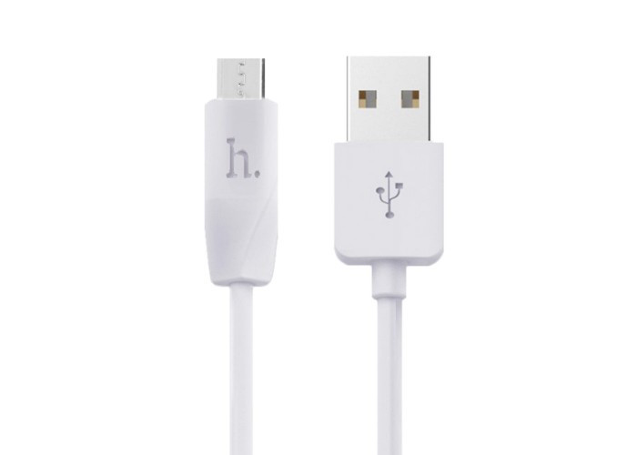 Кабель USB Hoco X1 Rapid microUSB 2m белый
