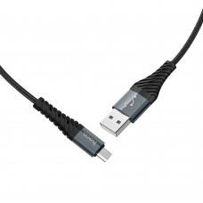Кабель USB Hoco X38 Cool microUSB 2.4A 1m черный