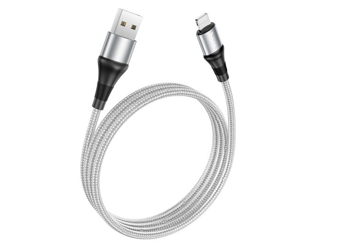 Кабель USB Hoco X50 Excellent Lightning 1m серый
