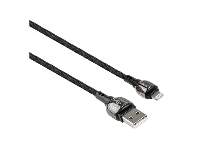 Кабель USB Moxom lightning MX-CB44 Zinc Alloy 2.4A 4m черный