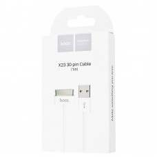 Кабель USB для iPhone 4 Hoco X23 Skilled Lighting белый
