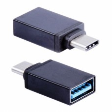 Переходник otg с USB to Type C серый
