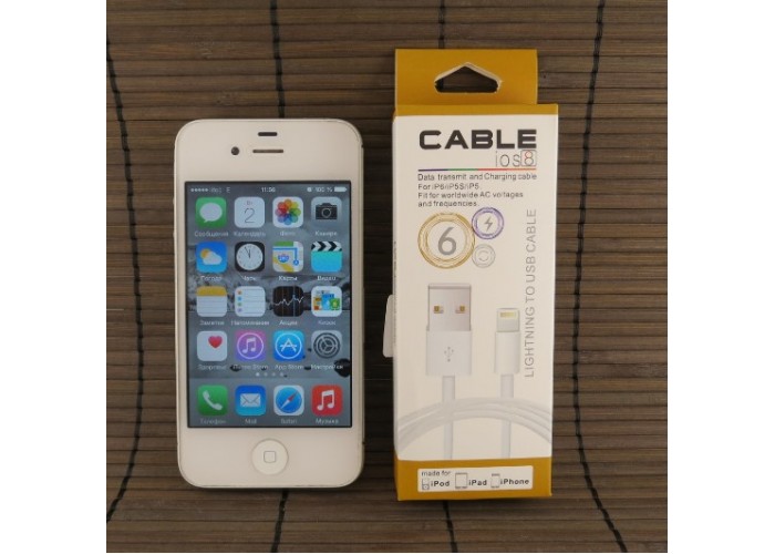 Data-cable USB iPhone 5/6 ios7/8 (paper box)