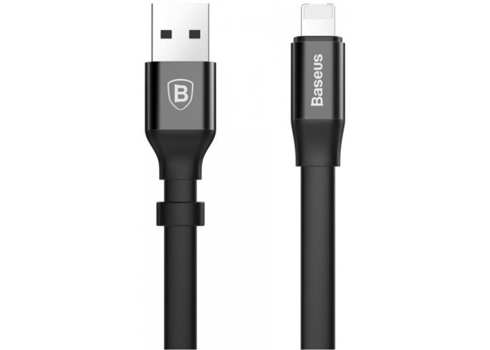 Кабель USB Baseus Lightning Nimble 2-1 micro/lightning 2A 0.23m черный