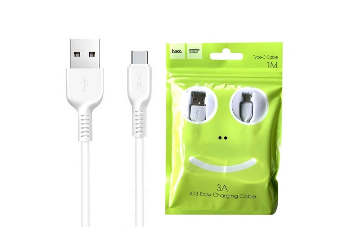 Кабель USB Hoco X13 Easy Charging Type-C 2.4A 1m белый