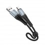Кабель USB Hoco X38 Cool microUSB 2.4A 0.25m черный