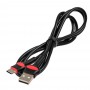 Кабель USB Moxom MX-CB20 Type-C 2.4A 1m черный