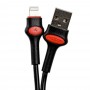 Кабель USB Moxom MX-CB20 lightning 2.4A 1m черный