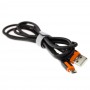 Кабель USB Moxom MX-CB52 microUSB 2.4A 1m черный / оранжевый