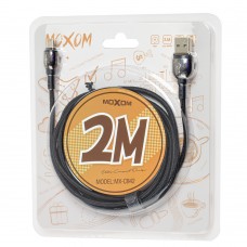 Кабель USB Moxom microUSB MX-CB42 Zinc Alloy 2.4A 2m черный