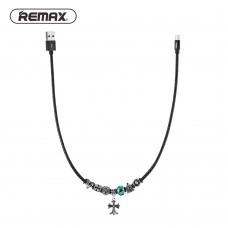 Кабель USB Remax Jewellery microUSB RC-058m  лев/черный