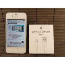 Кабель USB iPhone 5 1m белый (paper box)