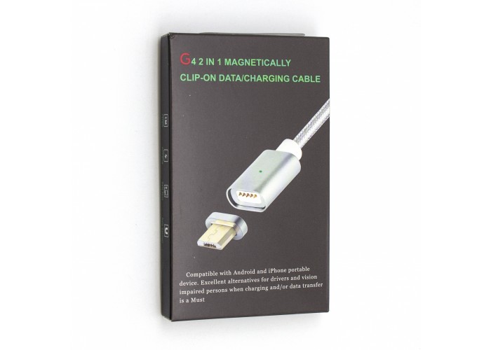 Кабель USB Магнитный Clip-ON Micro стальной