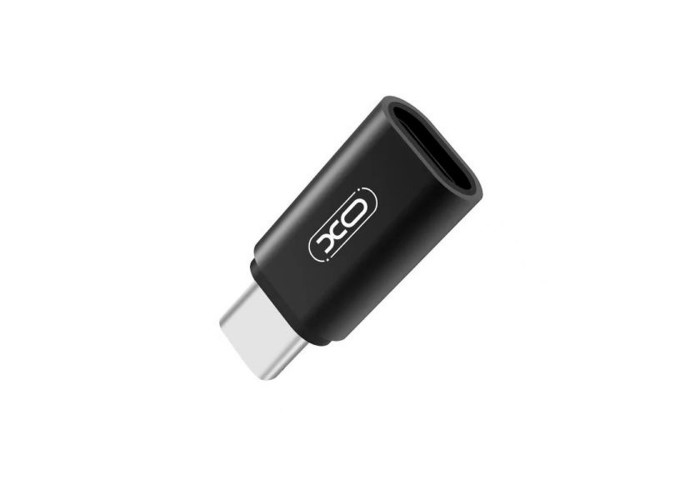 Переходник XO NB131 microUSB to Type-C черный