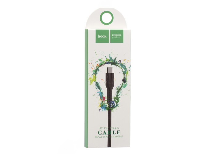 Кабель USB Hoco U31 Benay Type-C черный
